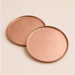 Luxury Home Copper Coaster Set Premium <b>Table</b> <b>Protector</b> for Coffee <b>Table</b> Dining Room Restaurant Hotel Bar Decor - Product Image 2