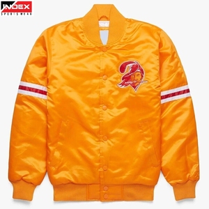 Premium Quality USA Satin <b>Varsity</b> <b>Jacket</b> Custom Logo Stylish <b>Men</b> <b>Bomber</b> <b>Jacket</b> High End Sportswear Bulk Order Supplier - Product Image 1