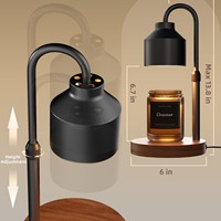 Lampe chauffe-cire d'aromathérapie avec minuterie et intensité réglable pour cadeaux de déménagement, décoration intérieure, chauffe-cire pour bougies en pot