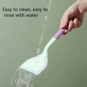 Spatola da cucina in silicone, utensile da cucina di lunghezza normale, raschietto antiaderente per carne, uova, pizza - Product Image 3