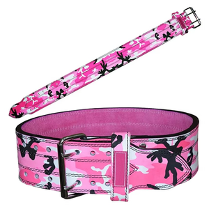 Cinturón de Levantamiento de Pesas OEM de Cuero Camuflado de 10mm/13mm de Grosor, Ajustable, Ligero, Transpirable, con Protección Integral y Antideslizante - Product Image 1