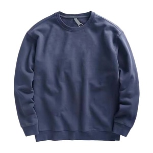 Wholesale Men's Casual Crewneck <b>Sweatshirts</b> High Quality Heavy Weight Cotton French Terry Streetwear - Product Image 1