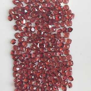 Granat rouge naturel 4 mm, taille coussin, qualité supérieure, pierre précieuse en vrac pour la fabrication de bijoux - Product Image 4