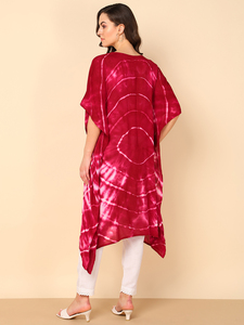 High Quality Designer Rayon <b>Kaftan</b> Tie Dyed Solid <b>Summer</b> Daily Wear Regular Fit Sweetheart Neck Best Price by Supplier - Product Image 5