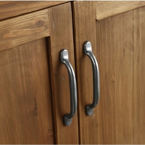 ATH ananity 36 EAK OOD usustic rown 36 Inch No ararble-odern ururniture Hy hecho de madera maciza de ndonesia - Product Image 2