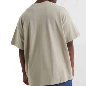 Camiseta de Algodón Verde Oliva Extra Grande para Hombre, Manga Corta, Cuello Redondo, Estilo Casual, Color Sólido, Tejido Jersey, Corte Ajustado - Product Image 6