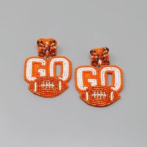 Pendientes artesanales de cuentas de semillas estilo cristal, pendientes étnicos de cuentas de semillas a la moda para niñas - Product Image 1
