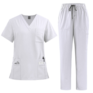 Ensemble de tenue d'infirmière pour femmes, pantalon de jogging en coton, vêtements d'hôpital, logo personnalisé, haute qualité, séchage rapide, respirant, marque privée - Product Image 2