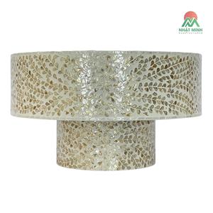 Nouvelle conception élégante : Tables basses gigognes en nacre de style rustique – Rondes, dorées - Product Image 3