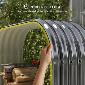 Support à bois de chauffage en acier galvanisé ondulé intérieur/extérieur robuste pour jardin et usage domestique support de bûches de jardinière de feu de camp OEM - Product Image 4