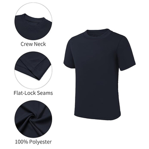 Chemise de travail de sécurité réfléchissante à manches courtes pour hommes, personnalisée, 100% coton, logo imprimé - Product Image 2