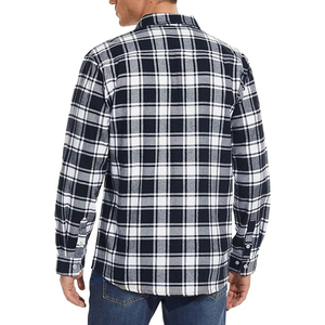 Hot Selling Men's Fashion Wear Flannel T-<b>Shirt</b> Long Sleeves Lightweight Polyester/Cotton Breathable Eco-Friendly Regular Fit - Product Image 6