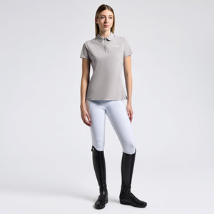 High Quality 4way Stretch Horse Riding Equestrian Shirt Top <b>Base</b> <b>Layer</b> Competition Show Shirt Polo in Soft Feel Technical Fabric - Product Image 3
