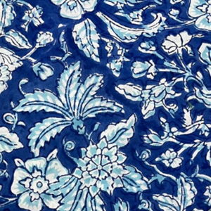 Textile de décoration intérieure en coton pur imprimé à la main avec motifs floraux indiens modernes, artisanal, écologique, durable et doux - Product Image 2