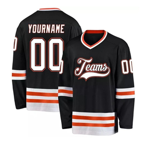 เสื้อฮอกกี้น้ำแข็งผู้ชายแบบสั่งตัดพิเศษ 100% โพลีเอสเตอร์ ระบายอากาศได้ดี ซับเหงื่อ ด้วยเทคนิคการพิมพ์แบบ Sublimation ปรับแต่งได้ทั้งทีม รับผลิตแบบ OEM - Product Image 4