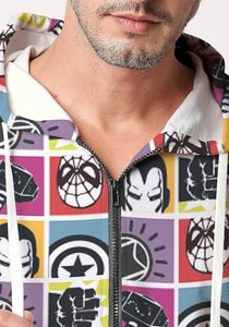 Sweat à capuche zippé pour homme de qualité supérieure, 100% coton, hiver, impression personnalisée OEM/ODM, MOQ, livraison rapide, service mondial - Product Image 2