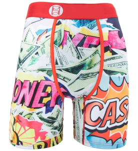 Sublimated Star Print <b>Boxer</b> Briefs Men Mid Rise Knitted Underwear Breathable Polyester Cotton <b>Trunks</b> Custom Elastic Waistband XL - Product Image 2