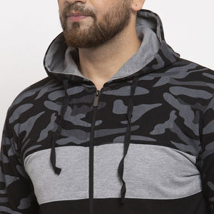 Ensemble de survêtement sportif décontracté pour homme, personnalisé, épais, uni, avec logo imprimé sur mesure et vêtements de sport vierges pour le jogging - Product Image 3