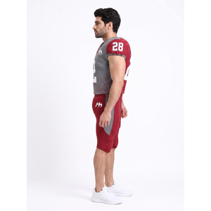 Uniforme de Fútbol Americano Vanguardista Personalizado, Jersey de Malla de 175 g/m² y Pantalones Acolchados - Product Image 3