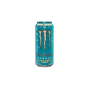 Boisson énergisante Monster Ultra Mango Loco 355ml, lot de 24 canettes, boisson gazeuse bleue - Product Image 1