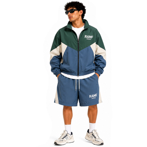 Conjunto de Chaqueta Corta y Pantalones Cortos Deportivos de Verano Personalizados para Hombre - Product Image 3