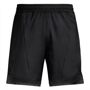 Shorts pour hommes de luxe en tissu respirant de couleur noire unie, séchage rapide, coupe classique, shorts d'été pour hommes avec services OEM ODM - Product Image 2