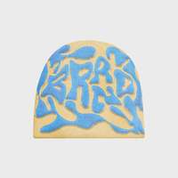 Gorro Unisex OEM Estilo Urbano con Estampado de Letras, Gorro de Invierno de 56-58 cm, Tejido por Computadora, 100% Acrílico, Gorro Elegante para Invierno