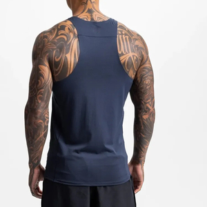 เสื้อกล้ามผู้ชายระบายอากาศได้ดีเสื้อกล้ามออกกำลังกายปรับแต่งได้ - Product Image 6