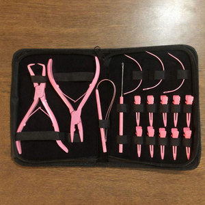 Kit Profesional de Extensión de Cabello de Precisión con Pinzas, Herramientas Completas para la Instalación y Remoción de Extensiones de Cabello para Principiantes - Product Image 1