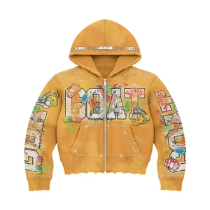 Prix de gros, sweat à capuche pour homme de haute qualité, logo personnalisé, dernier design, respirant, manches longues - Product Image 1