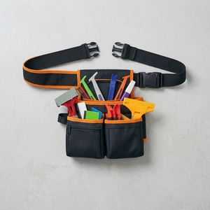 Customizable Heavy Duty Oxford Cloth Waist <b>Tool</b> Belt <b>Bag</b> Multi Pocket Construction Worker Carpenter Pouch With Waist Strap - Product Image 1