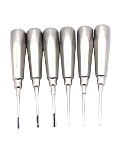 Élévateurs dentaires droits en acier inoxydable pour la rétraction des racines, autoclavables et nettoyables, instruments chirurgicaux dentaires - Product Image 4