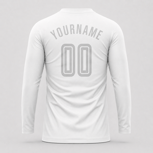 Teamname Long Sleeve <b>Soccer</b> Jersey Crew Neck Moisture Wicking Polyester Full Sleeve Regular Fit Unisex Adult Apparel Cheap Price - Product Image 4