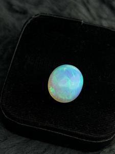Opale d'Éthiopie naturelle, cabochon de forme ovale, opale de feu multicolore, pierre précieuse lâche chatoyante, sans traitement, pour la joaillerie - Product Image 3