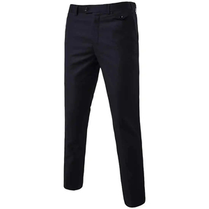 Pantalones de Vestir Formales para Hombre, Estilo Urbano, Ligeros, Corte Recto, Frente Plano, Lavados, Cintura Ajustada, Elegantes, para Uso Formal - Product Image 6