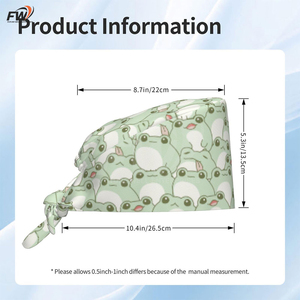 Custom Unisex <b>Scrub</b> <b>Caps</b> Surgical Hats Accessories Canvas Fabric Polyester/cotton Material Hospital Use Needle Detection - Product Image 4