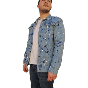 Chaqueta Vaquera Casual Vintage Personalizada Nueva de Gran Venta con Capucha, Diseño Desgastado, Lavado Ácido y Ecológica - Product Image 3