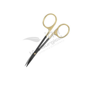 Tijeras Quirúrgicas Profesionales de Acero Inoxidable Rectas/Curvas, Afiladas y de Punta Cerrada, para Sutura de Iris y Goma, Instrumento para Hospitales - Product Image 3