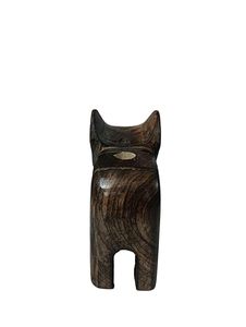 Handmade Wooden <b>Elephant</b> Figurine Animal Sculpture Dark Wood <b>Decorative</b> Desk Ornament for Home Gift Shop - Product Image 3