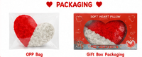 Cojín de Peluche con Forma de Corazón de Rosa, Juguete Suave, Almohada Romántica en Forma de Corazón de Rosa, Decoración para Sofá y Cama, Regalo, Venta al por Mayor OEM
