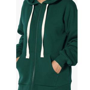 Vente en gros de sweats à capuche courts pour femmes, avec décoration de badges pailletés, en tissu tricoté, mélange polyester/coton, style décontracté, fermeture à cordon uni - Product Image 6