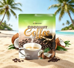 กาแฟมะพร้าวสำเร็จรูปพรีเมียมชนิดผง บรรจุ 15 ซองต่อแพ็ค แบบซองพกพาสะดวก - Product Image 1
