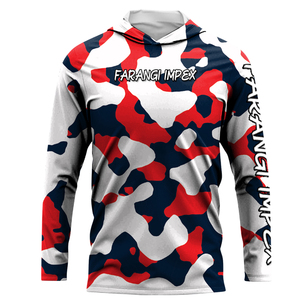Custom Bass Fishing <b>Hoodie</b> Shirt Long Sleeve Moisture Wicking <b>UV</b> <b>Protection</b> Angler Apparel Leopard Print Hiking Breathable Hood - Product Image 5