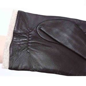 Guantes de Piel de Oveja Cómodos y Elegantes, Color Marrón, Unisex, Diseño Nuevo, Guantes de Cuero de Moda - Product Image 4