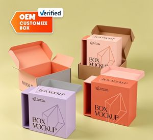 Premium Custom Sliding Paper Drawer <b>Box</b> Luxury Rigid Packaging for Corporate <b>Gifts</b> Cosmetics and Retail Products - Product Image 1
