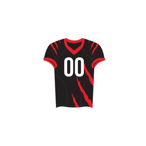 Nouveaux maillots d'entraînement de football américain sur mesure, manches courtes, 100% polyester, sublimation de haute qualité, vente en gros, faible MOQ - Product Image 5