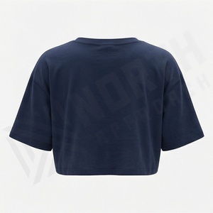 T-shirt court unisexe personnalisé couleur unie, taille haute, manches courtes, respirant, séchage rapide, coton, été, écologique - Product Image 2