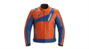 MotoCP Rucati <b>Racing</b> <b>Jacket</b>/Chaqueta Stylish Leather Riding Gear Protection Level 2 CE Certified - Product Image 1