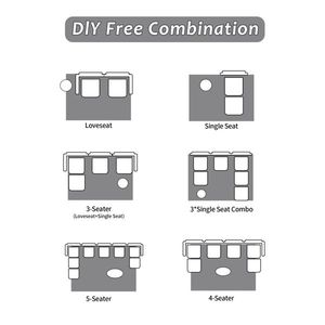 Modern 2-Seater Large Sectional Couch Pet-Friendly Memory Foam Compressed Sofa Cloud Modular Living Room Furniture Sofas C-Brand - Product Image 5