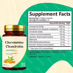 Viên Nang Glucosamine Hỗ Trợ Chung Nhãn Hiệu Riêng Viên Gummies Viên Bổ Sung Chăm Sóc Sức Khỏe Hỗ Trợ Cấu Trúc Khớp Khỏe Mạnh - Product Image 3